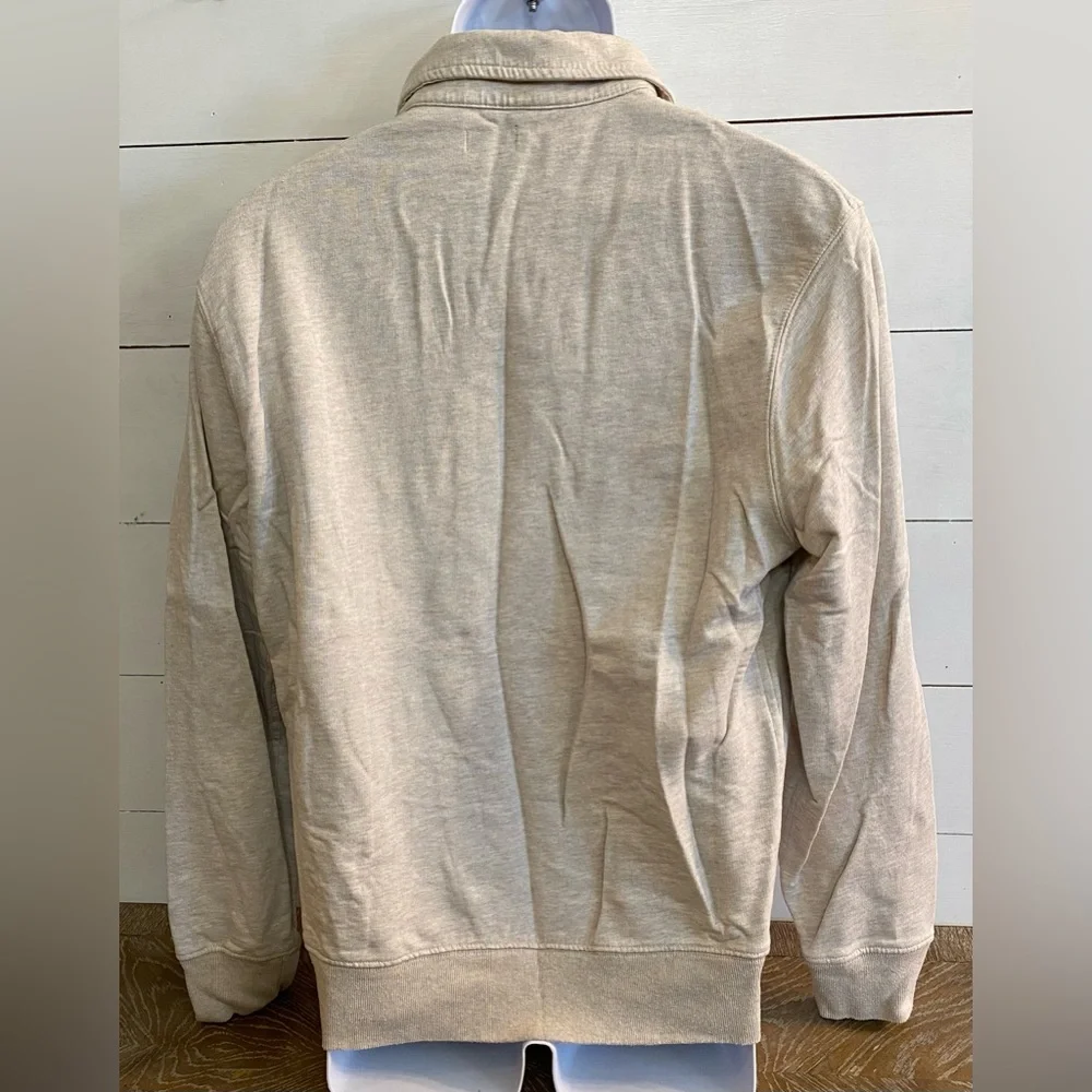 J Crew Men’s Sz‎ M? Natural Rugby Pullover Sweatshirt